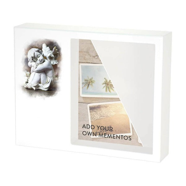 At Peace Memorials Shadowbox Remembrance Keepsake Cherub