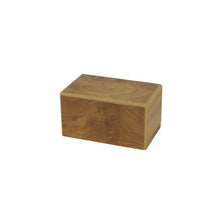Load image into Gallery viewer, Natural Box Keepsake/Petite Funeral Cremation Urn for Ashes, 25 Cubic Inches
