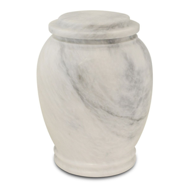 Large/Adult 220 Cubic Inches Consolation Grey Stone Funeral Cremation Urn for Ashes