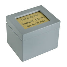 Load image into Gallery viewer, Small/Keepsake 25 Cubic Inches Baby Boy Infant Funeral Cremation Urn for Ashes

