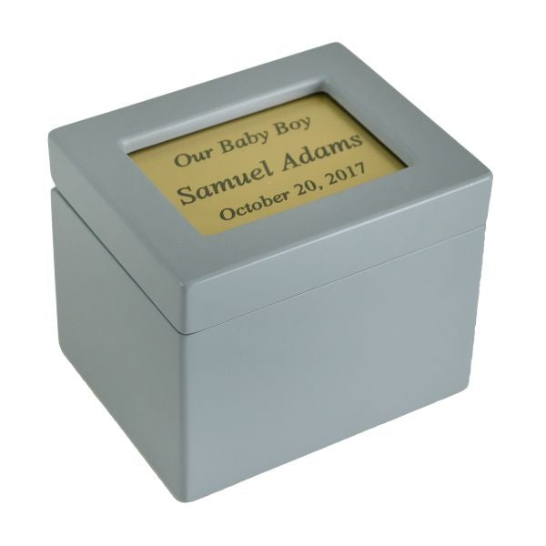 Small/Keepsake 25 Cubic Inches Baby Boy Infant Funeral Cremation Urn for Ashes