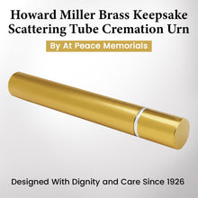Load image into Gallery viewer, Howard Miller 800-142 (800142) Brass Cremation Ash Scattering Tube Urn, 1 Tube
