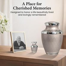 Load image into Gallery viewer, At Peace Memorials Cordoba Warm Sand Keepsake Urn for Ashes
