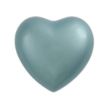 Load image into Gallery viewer, Heart Keepsake Brass Green Funeral Cremation Urn for Ashes, 3 Cubic Inches
