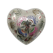 Load image into Gallery viewer, Lattice Heart Keepsake Cremation Urn 3 Cubic Inches
