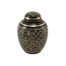 Load image into Gallery viewer, Solid Brass Radiance Infant/Child/Pet Funeral Cremation Urn 45 Cubic Inches
