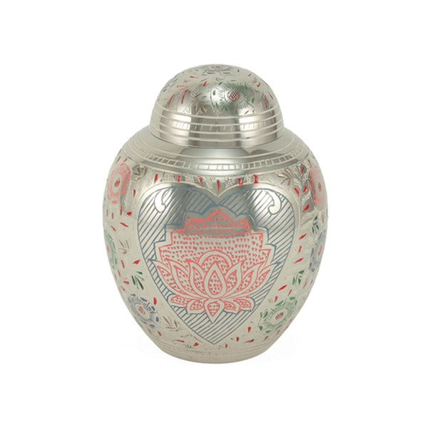 Medium Lotus Cremation Urn, 70 Cubic Inches