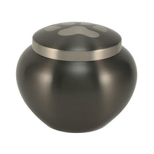 Load image into Gallery viewer, Small/Keepsake Slate/Pewter Brass Quest Cremation Urn, 70 cubic inches
