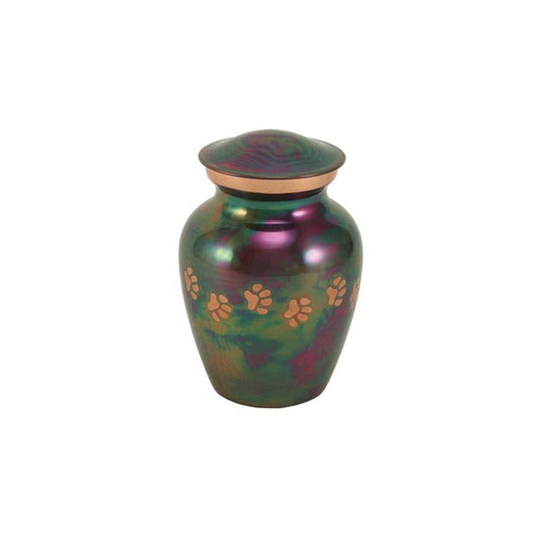 At Peace Memorials Classic Paws Raku Petite