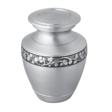 Load image into Gallery viewer, Small/Keepsake 4 Cubic Inches Trieste Pewter Infant Funeral Cremation Urn for Ashes
