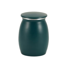 Load image into Gallery viewer, At Peace Memorials Nouveau Teal Sapphire Extra Small Pet Urn
