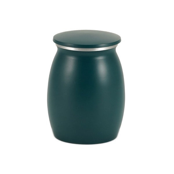 At Peace Memorials Nouveau Teal Sapphire Extra Small Pet Urn