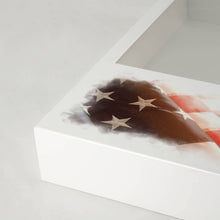 Load image into Gallery viewer, At Peace Memorials Shadowbox Remembrance Keepsake Stars &amp; Stripes
