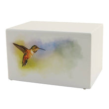 Load image into Gallery viewer, Large/Adult Somerset Hummingbird Box Cremation Urn for Ashes, 200 Cubic Inches

