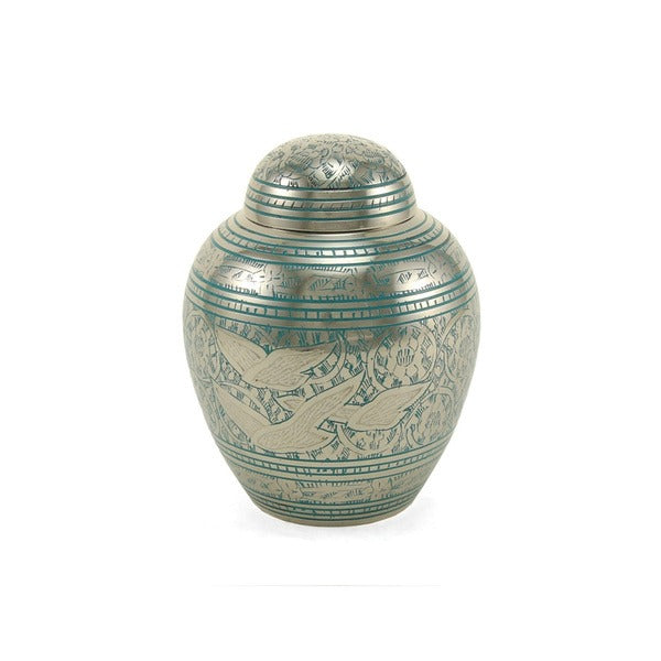 New, Solid Brass  Guided Light  nfant/Child/Pet Cremation Urn, 45 Cubic Inches