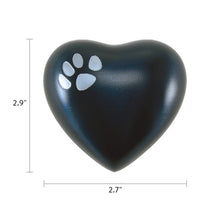 Load image into Gallery viewer, At Peace Memorials Classic Paws Blue Heart Keepsake
