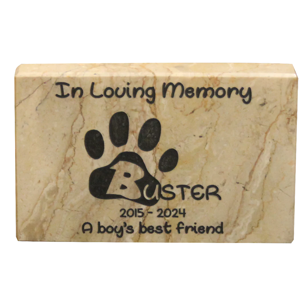 Cameo Marble Name Plaque