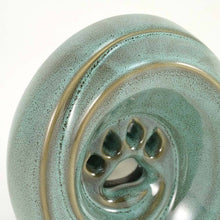 Load image into Gallery viewer, At Peace Memorials Tranquil Paw Rustic Teal

