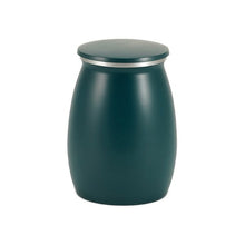 Load image into Gallery viewer, At Peace Memorials Nouveau Teal Sapphire Small Pet Urn
