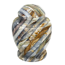 Load image into Gallery viewer, Large/Adult 220 Cubic Inches Arcadia Onyx Stone Funeral Cremation Urn for Ashes
