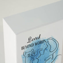 Load image into Gallery viewer, At Peace Memorials Shadowbox Remembrance Loved Beyond Cat Blue
