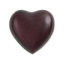 Load image into Gallery viewer, Red Alloy &amp; Brass Heart Keepsake Funeral Cremation Urn for Ashes, 3 Cubic Inches
