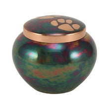 Load image into Gallery viewer, Small/Keepsake Copper Brass Quest Cremation Urn, 70 cubic inches
