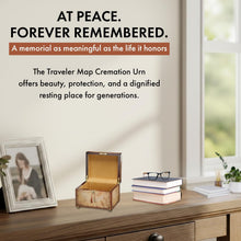 Load image into Gallery viewer, Howard Miller 800-204(800204) Traveler Map Funeral Cremation Urn Chest for Ashes
