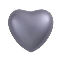 Load image into Gallery viewer, Heart Keepsake Brass Blue Funeral Cremation Urn for Ashes, 3 Cubic Inches
