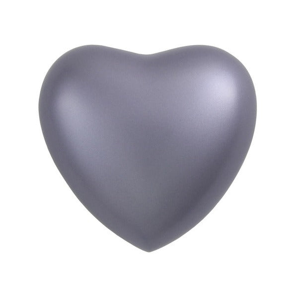 Heart Keepsake Brass Blue Funeral Cremation Urn for Ashes, 3 Cubic Inches