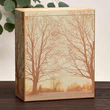 Load image into Gallery viewer, Wood Adult 195 Cubic Inch Funeral Scattering Urn for Ashes
