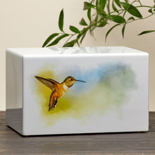 Load image into Gallery viewer, Large/Adult Somerset Hummingbird Box Cremation Urn for Ashes, 200 Cubic Inches
