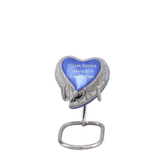 Load image into Gallery viewer, Large/Adult 200 Cubic Inches Elegance Pearl Blue Funeral Cremation Urn
