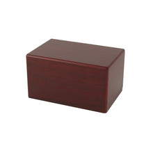Load image into Gallery viewer, Small/Keepsake Cherry Box Funeral Cremation Urn for Ashes, 85 Cubic Inches
