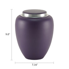 Load image into Gallery viewer, Large Cremation Urn for ashes, 200 Cubic Inches - Emerson Amethyst

