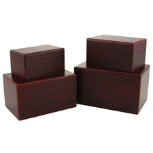 Load image into Gallery viewer, Small/Keepsake Cherry Box Funeral Cremation Urn for Ashes, 45 Cubic Inches
