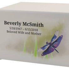 Load image into Gallery viewer, Large/Adult Somerset Dragonfly Funeral Cremation Urn for Ashes, 200 Cubic Inches
