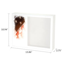 Load image into Gallery viewer, At Peace Memorials Shadowbox Remembrance Keepsake Stars &amp; Stripes
