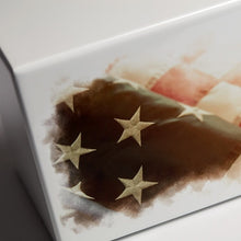 Load image into Gallery viewer, Large/Adult American Flag Box Funeral Cremation Urn for Ashes, 200 Cubic Inches

