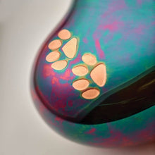 Load image into Gallery viewer, Small/Keepsake Multi-Colored Brass Arielle Heart Cremation Urn, 20 cubic inches
