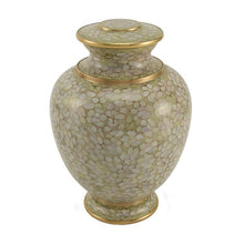 Load image into Gallery viewer, Cloisonne Adult 200 Cubic Inch Funeral Cremation Urn for Ashes - Essence Opal
