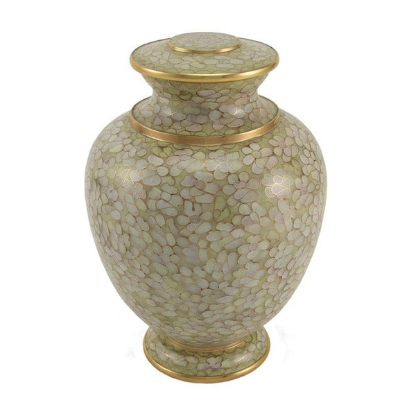 Cloisonne Adult 200 Cubic Inch Funeral Cremation Urn for Ashes - Essence Opal