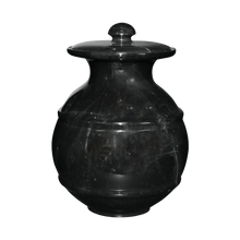 Load image into Gallery viewer, Avalon Ebony Black Colored Marble Funeral Cremation Pet Urn
