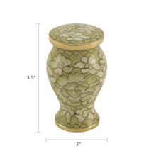 Load image into Gallery viewer, Cloisonne Keepsake Funeral Cremation Urn for Ashes, 5 Cubic Inches
