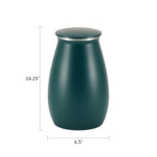 Load image into Gallery viewer, At Peace Memorials Nouveau Teal Sapphire Large Pet or Family Pet Urn
