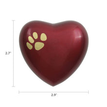 Load image into Gallery viewer, At Peace Memorials Quest Crimson Heart Keepsake
