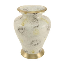 Load image into Gallery viewer, Large Funeral Cremation Urn for ashes, 200 Cubic Inches - Glenwood White Marble
