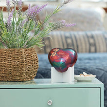 Load image into Gallery viewer, Small/Keepsake Multi-Colored Brass Arielle Heart Cremation Urn, 20 cubic inches
