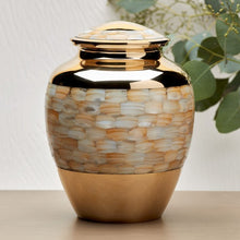 Load image into Gallery viewer, At Peace Memorials  Elite Mother of Pearl Large/Adult Funeral Cremation Urn for Ashes
