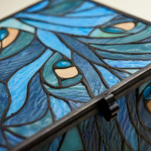 Load image into Gallery viewer, Large/Adult 200 Cubic Inch Stained Glass Paragon Cremation Urn w/LED - Peacock
